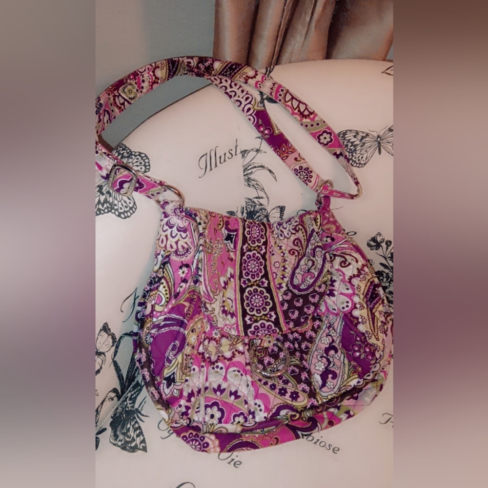Vera Bradley Pink and Purple Paisley Bag